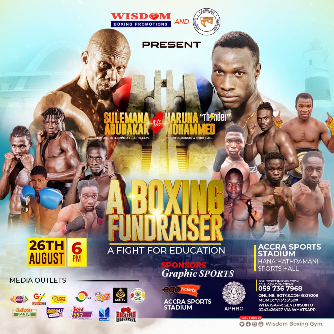 Tickets For Boxing Fundraiser Event At The Accra Sports Stadium ...