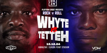 Dillian Whyte versus Ghana’s Ebenezer Tetteh official for December 15 on DAZN