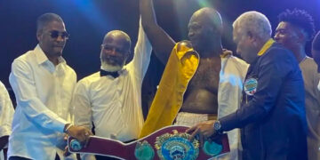 Ghana's Osumanu Haruna aka 'Saabo' kept his WBO Africa Heavyweight title belt