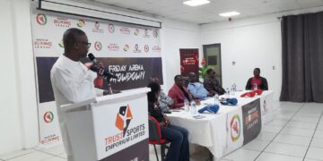 Kofi Adams officially inaugurates the TSEL / GBF Amateur Boxing League.