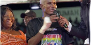 Theophilus Allotey decisively defeated David Tagoe in a thrilling match in Accra