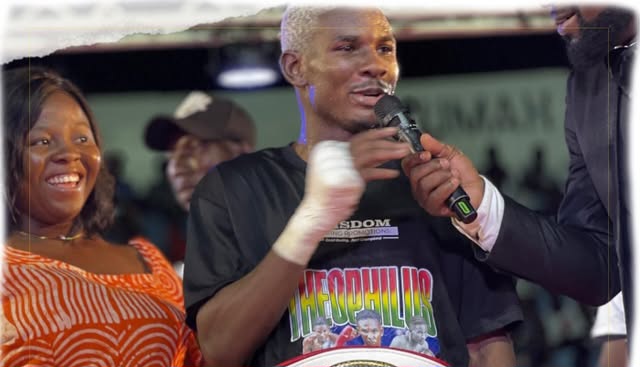 Theophilus Allotey decisively defeated David Tagoe in a thrilling match in Accra