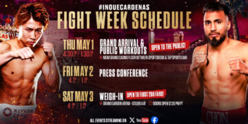 Naoya Inoue will defend his title against San Antonio native Ramon Cardenas