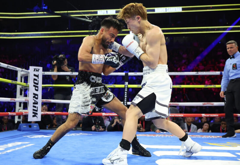 Naoya Inoue wins with an eighth-round TKO against Ramon Cardenas