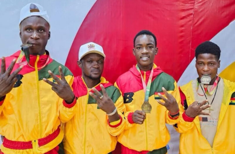 BLACK ROCKETS BAGGED 3 GOLD MEDALS AT THE AFRICA YOUTH BOXING CHAMPIONSHIP.