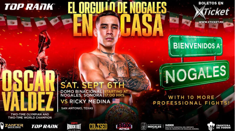Former World Champion Oscar Valdez Faces Ricky "El Castigo" Medina 