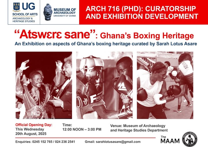 Ghana’s Boxing Heritage Exhibition By Sarah Lotus Asare Opens Today