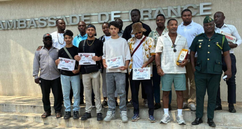 Club Drouais From France Thanks Bukom Boxing Gym For Successful Tour