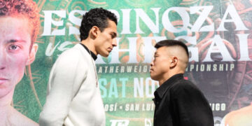 Rafael Espinoza is ready to defend his title against Arnold Khegai