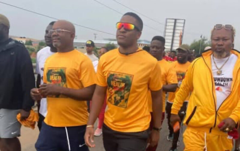 Sharaf Mahama leads health walk to create awareness on Legon UG Stadium Boxing Showdown
