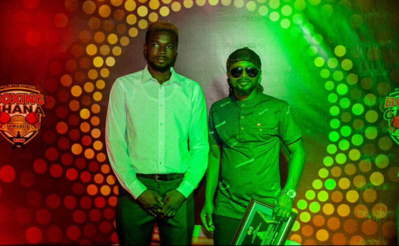 Joseph Agbeko presents Boxer Benedict Baddoo.