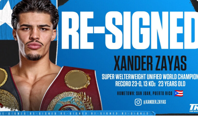 Xander Zayas Signs Multi-Year Extension with Top Rank